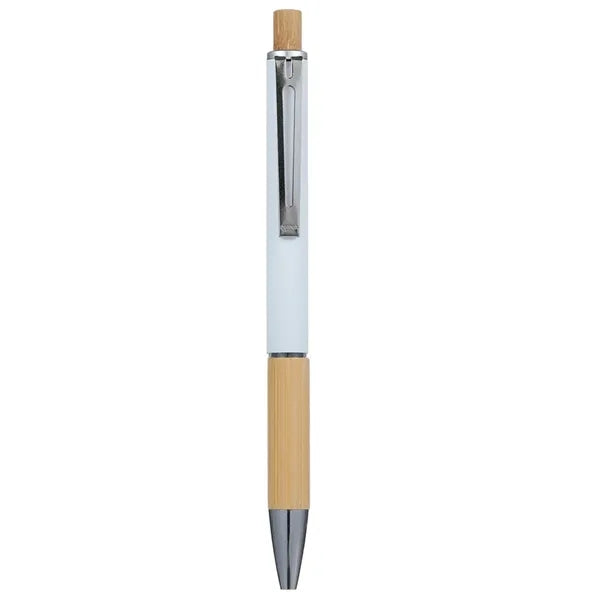 Eco Metal Click Bamboo Ballpoint Pen
