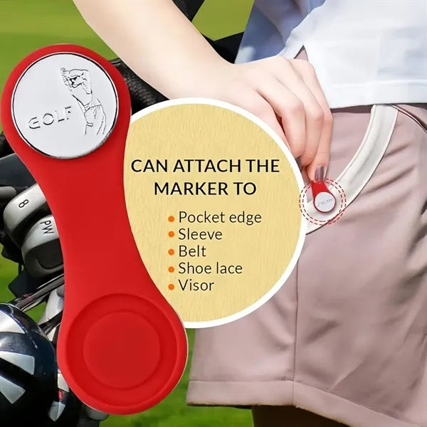 Silicone Golf Hat Clip Magnatic Ball Marker