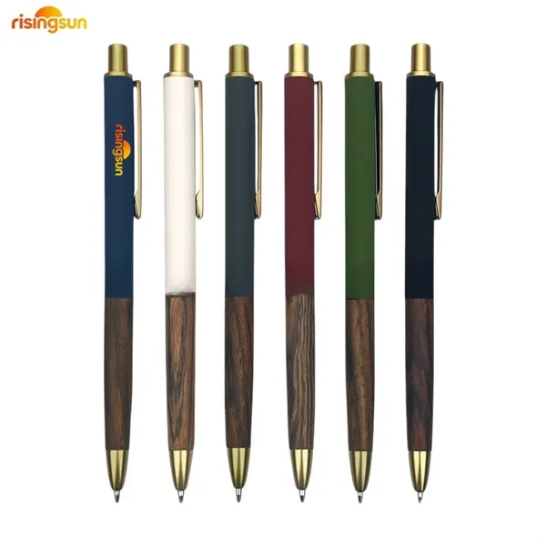 Aluminum and Pearwood Ballpoint Pen