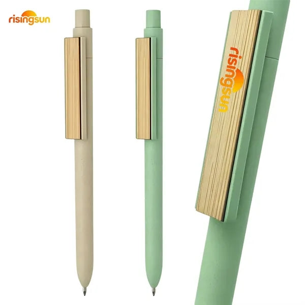 Fiber With Bamboo Clip pen