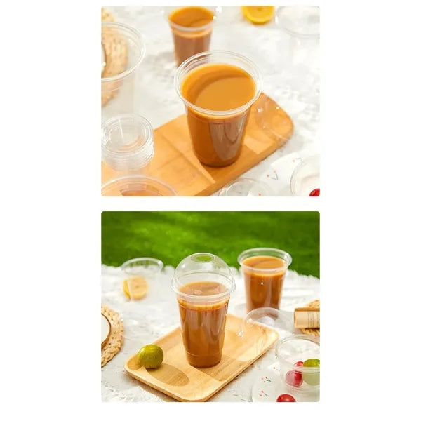 Transparent PET Cold Drink Cup Custom Logo Disposable Bevera