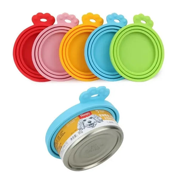 Silicone Pet Food Can Lid Cat Dog Cover