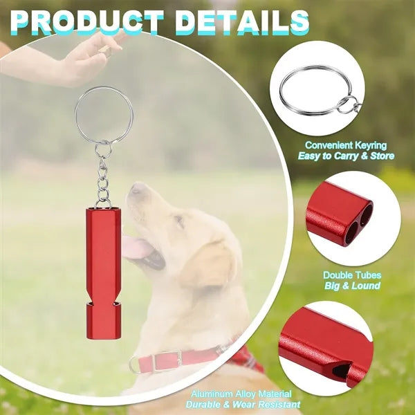 Aluminum Emergency Safety Whistle Keychain