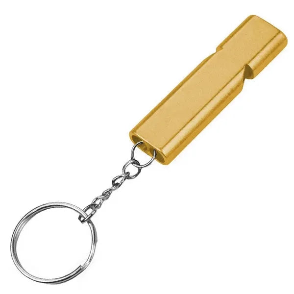Aluminum Emergency Safety Whistle Keychain