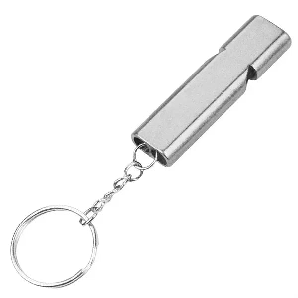 Aluminum Emergency Safety Whistle Keychain