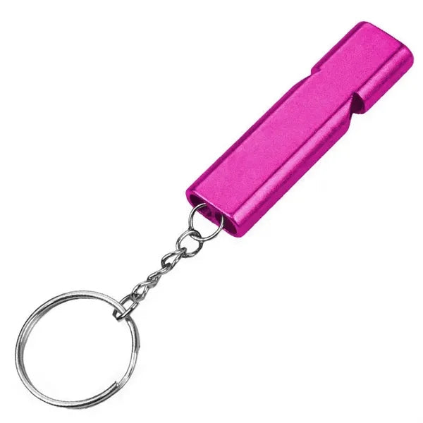 Aluminum Emergency Safety Whistle Keychain
