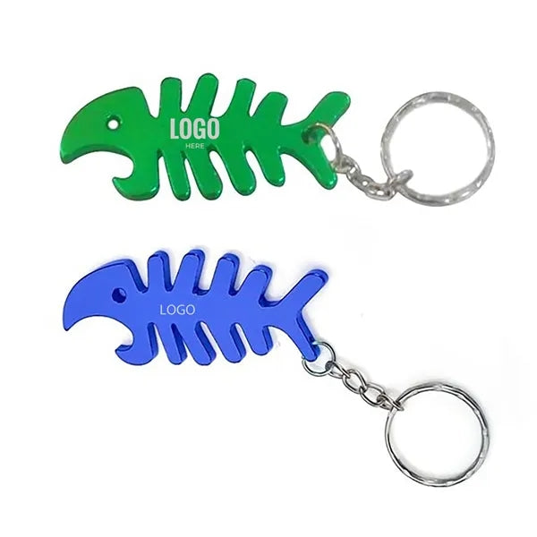 Fish Bone Keyring Bottle Opener