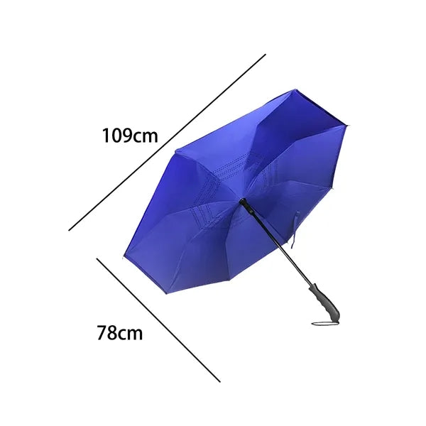 41" Inverted Umbrella with C-Shaped Handle