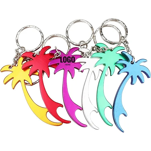 Palm Tree Bottle Opener Keyring