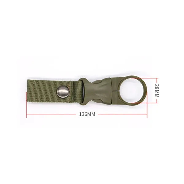 Tactical Bottle Holder Clip with Webbing Strap