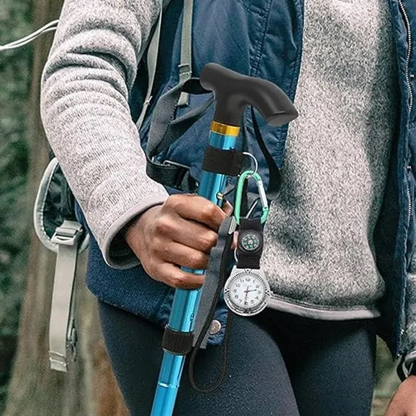 Carabiner Clip Nurse Watch with Compass and Luminous Dial