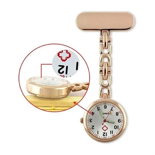 Quartz Nurse Clip Watch