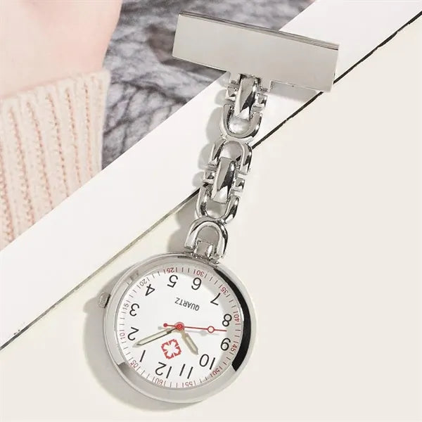 Quartz Nurse Clip Watch