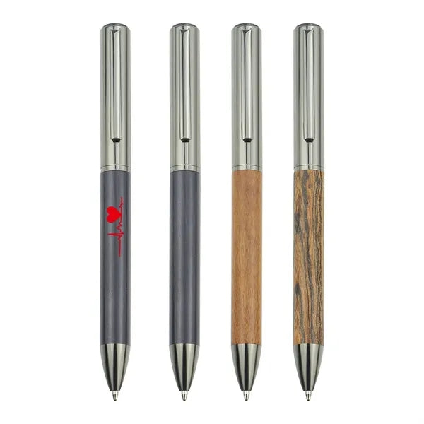 Vintage Metal & Wood Ballpoint Pen
