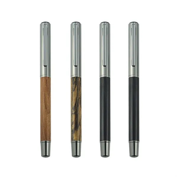 Vintage Metal & Wood Ballpoint Pen