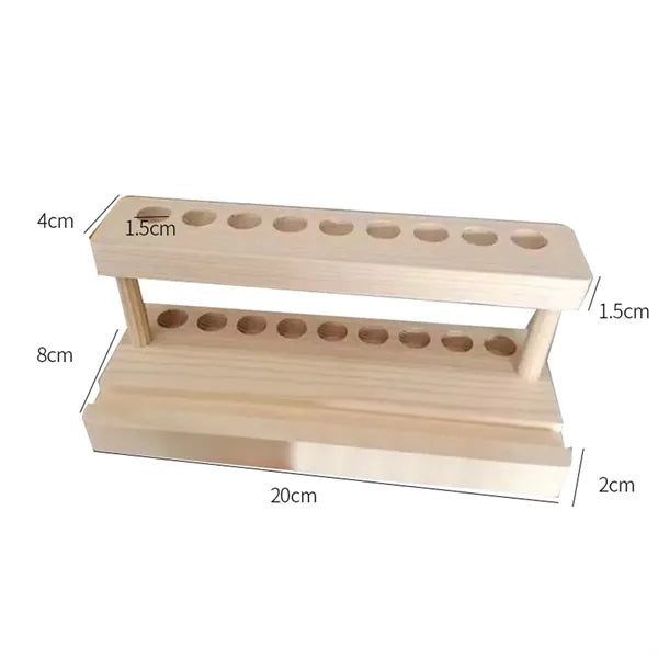 Wood Desk Organizer Pen Holder With Phone Stand