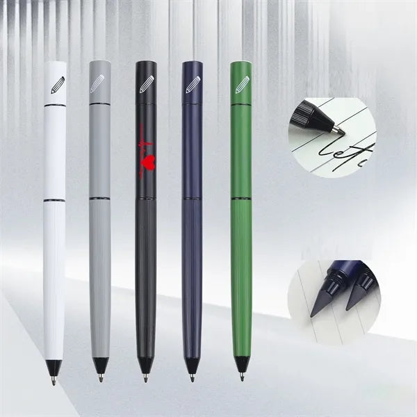 Dual-Purpose Metal Gel & Pencil Pen