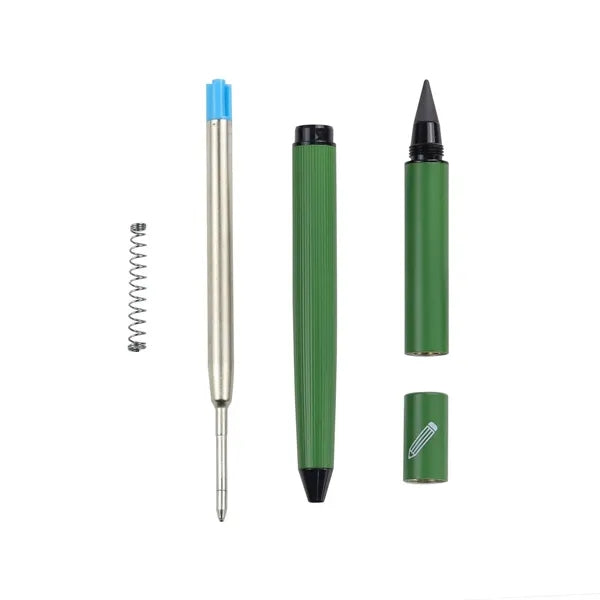 Dual-Purpose Metal Gel & Pencil Pen