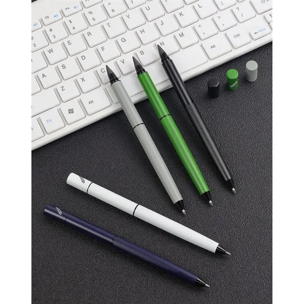 Dual-Purpose Metal Gel & Pencil Pen
