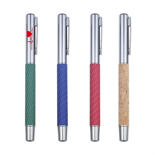 Cork-Clad Metal Rollerball Pen