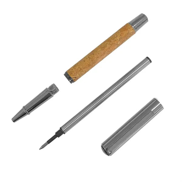 Cork-Clad Metal Rollerball Pen