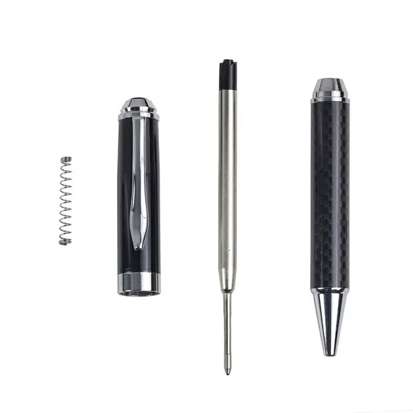Carbon Fiber-Embossed Metal Gel Pen