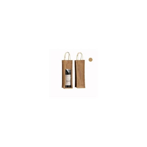 Eco-Stylish Transparent Jute Wine Tote