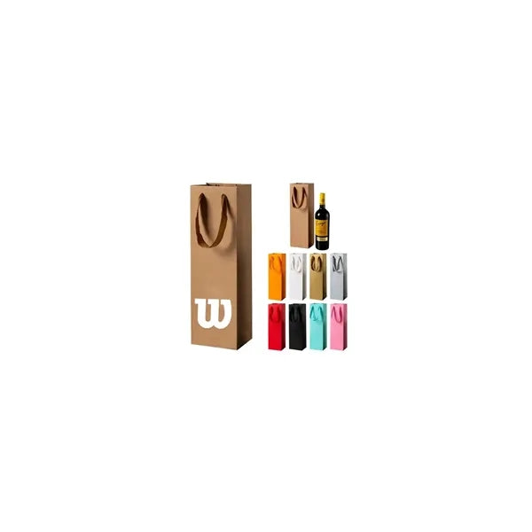 Premium Kraft Tote Wine Gift Bag