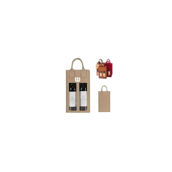 Dual-View Wine Tote Bag