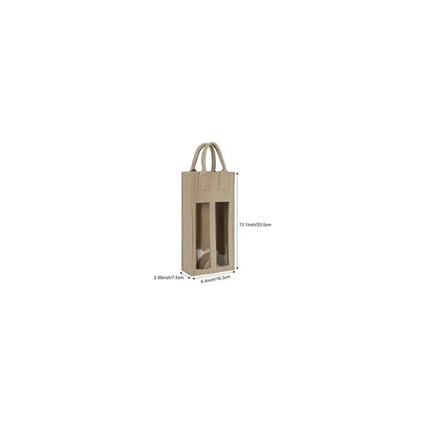 Dual-View Wine Tote Bag