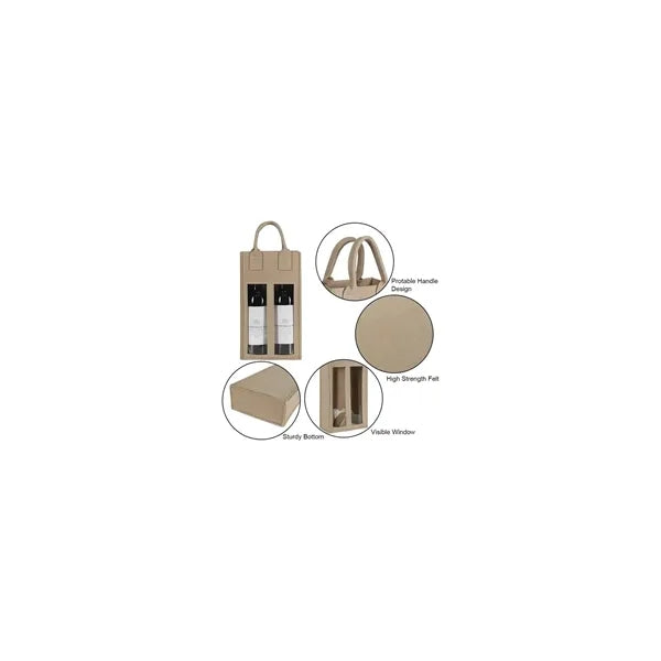 Dual-View Wine Tote Bag