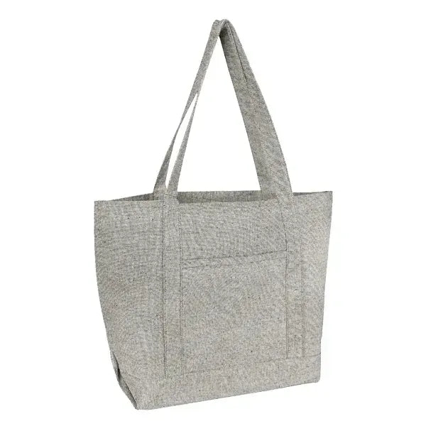 Durable Canvas Shopping Tote Bag with Long Handles