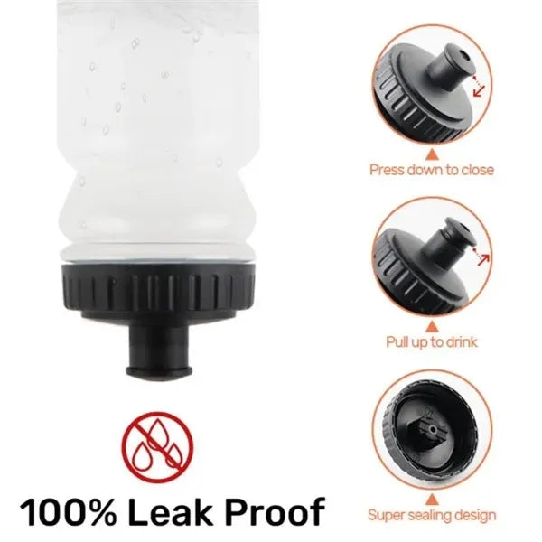 24 oz Sports Water Bottle With Plastic Lifter Cap