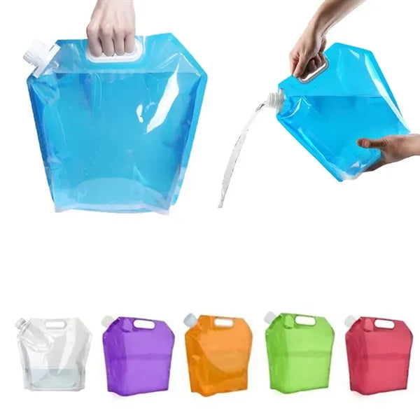 1.3 Gallon/5 Liter Refillable Collapsible Water Spout Bag