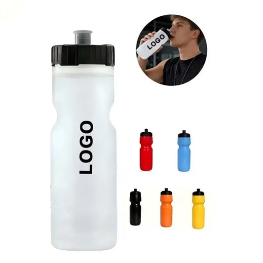 24 oz Sports Water Bottle With Plastic Lifter Cap