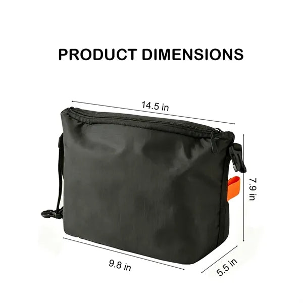 Foldable PEVA Insulated Lunch Cooler Bag with Buckle Handle