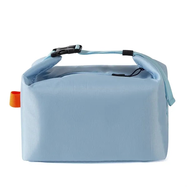 Foldable PEVA Insulated Lunch Cooler Bag with Buckle Handle