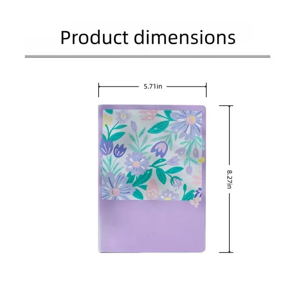 A5 Floral PU Leather Notebook