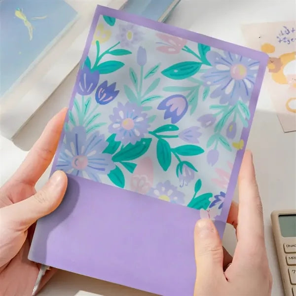A5 Floral PU Leather Notebook