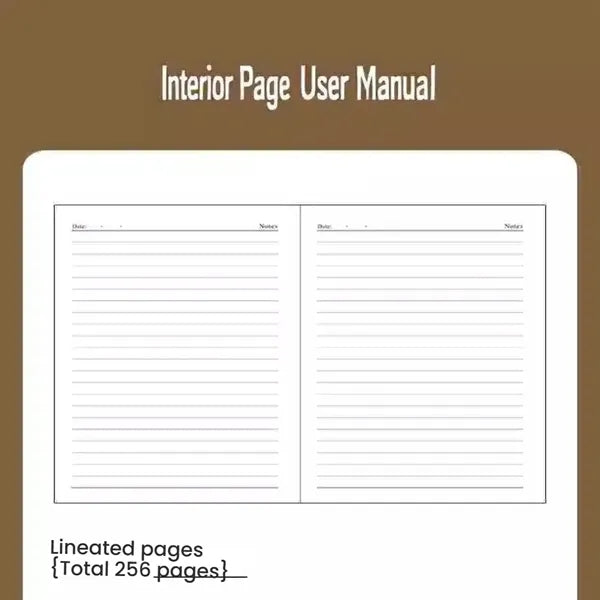 PU Leather Notebook with Pen Loop