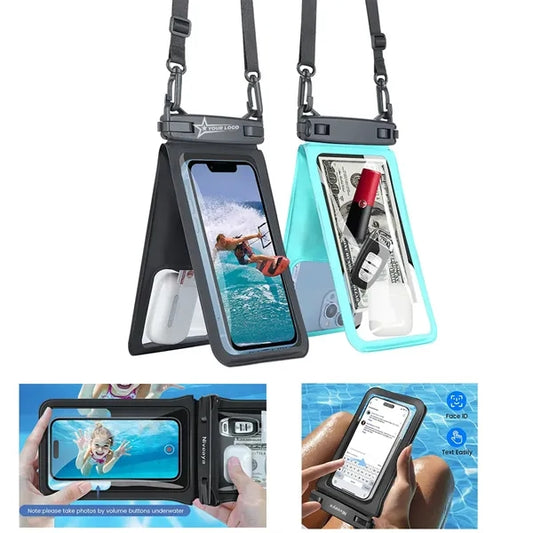 Dual Pocket Waterproof Phone Pouch Touch Screen Case