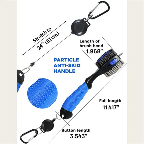 Multi-functional Golf Club Cleaning Brush