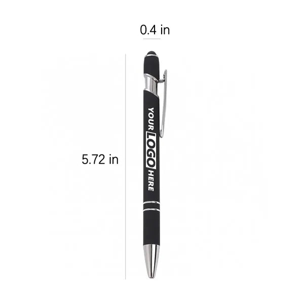 2 In 1 Stylus Ballpoint Touchscreen 0.5mm Black Ink Gift