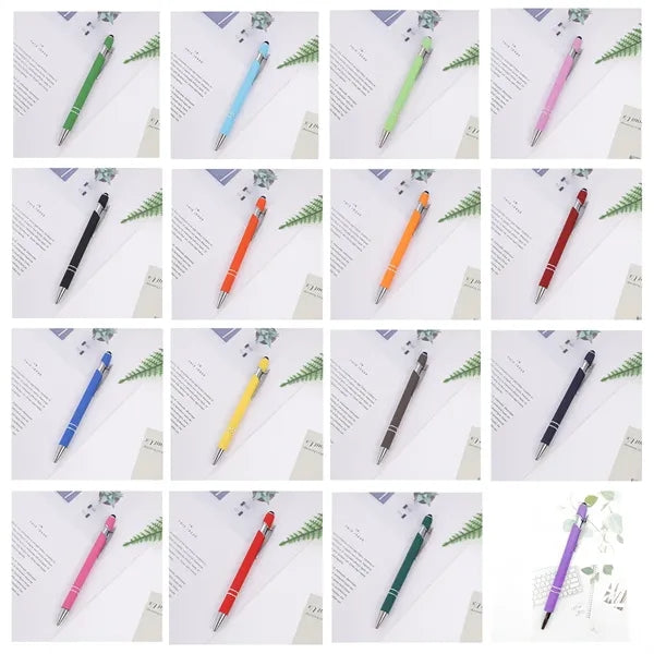 2 In 1 Stylus Ballpoint Touchscreen 0.5mm Black Ink Gift