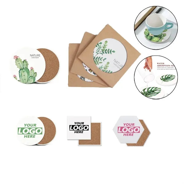 Full Color Ceramic Absorbent Drink Coaster 4 inch Cup