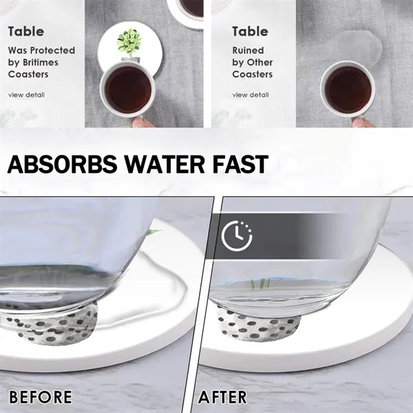 Full Color Ceramic Absorbent Drink Coaster 4 inch Cup