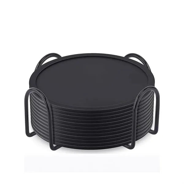 12 Pcs 4 Inch Silicone Coasters Holder Rack Heat Resistant