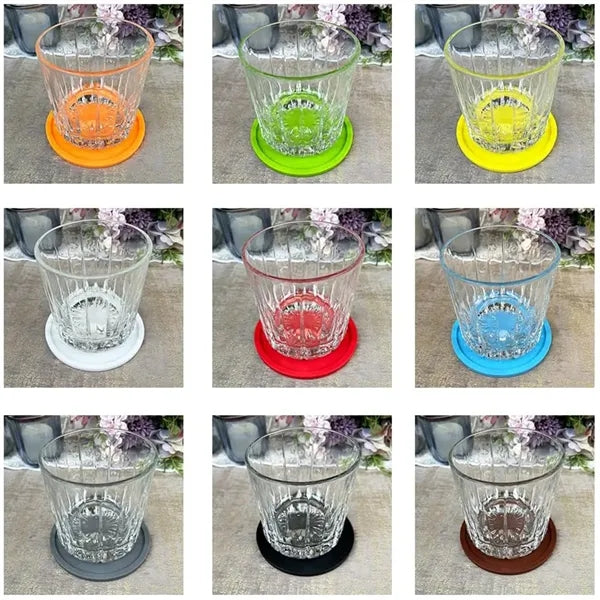 12 Pcs 4 Inch Silicone Coasters Holder Rack Heat Resistant