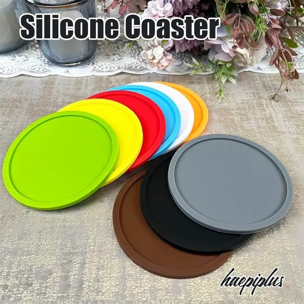 12 Pcs 4 Inch Silicone Coasters Holder Rack Heat Resistant