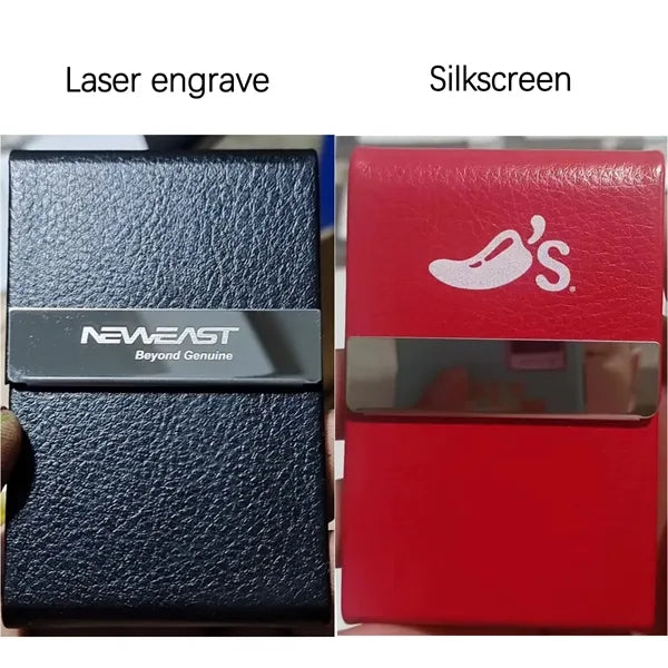 Business Card Holder Leather Steel Magnetic Slim Meeting